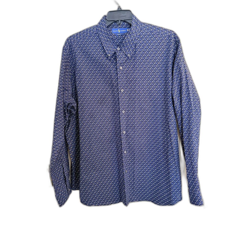 Polo Ralph Lauren Anchor Print Button Down Shirt - Classic Fit XXL